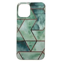 Geometri Cover - iPhone 12 Mini - Grøn