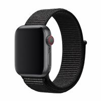 Apple Watch Deluxe Soft-Touch Sportsrem - 42 / 44 / 45 / 49 mm - Sort 