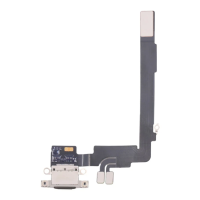 iPhone 16 Pro Max - Lade dock & mikrofon (Original) - Sort