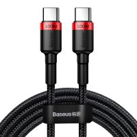 Baseus Kabel Cafule PD USB-C - USB-C 100 W - Rød/Sort - 2 meter 