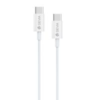 Devia EC042 - USB-C til USB-C - 1 m - Hvid