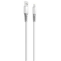 XO NB154 - Fleksibelt Lightning - USB Kabel - Sølv  