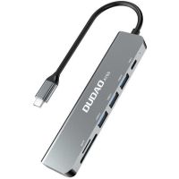 DUDAO A15S 6-in-1 USB-C HUB - Grå