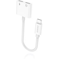 DUDAO L13C USB-C til USB-C/USB-C Adapter - Hvid