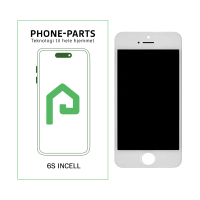 iPhone 6S skærm - inkl. tape - Premium Incell LCD (PP) - Hvid