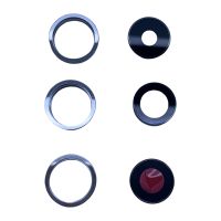 iPhone 14 Pro - Linse Holder & Glas Linse - Hvid (Original) 