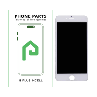 iPhone 8 Plus skærm - inkl. tape - Premium Incell LCD (PP) - Hvid