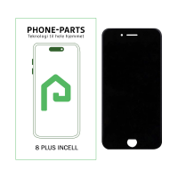 iPhone 8 Plus skærm - inkl. tape - Premium Incell LCD (PP) - Sort