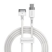 Baseus Zinc Magsafe 2 Power cable til MacBook Pro/Air - USB Type C 60W 2m - Hvid