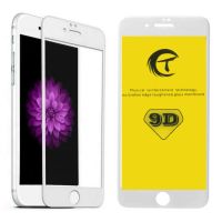 Heldækkende PRO Skærmbeskyttelse i Hærdet Glas (9D) - iPhone 6 / 6S - Hvid