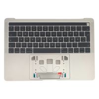 Topcase med Keyboard & Touch Bar (Dansk version) - MacBook Pro A1706 (Original) - Enhed m/ backlight - Silver