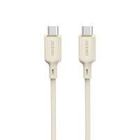 DUDAO L7SCC USB-C - USB-C Kabel 100W - 1 Meter - Beige
