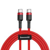 Baseus Cafule Kabel USB-C til USB-C - 60W - 1 Meter - Rød, Rød