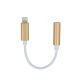 Forever Adapter Lightning - Audio Jack 3,5 mm - Guld 