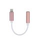 Forever Adapter Lightning - Audio Jack 3,5 mm - Rosa guld 