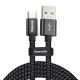 Baseus Kabel Doule Fast USB - USB-C 5A - Sort - 1 meter 