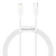 Baseus Superior Series Fast Charging Data Kabel USB-C til Lightning - 20W - 1 Meter - Hvid