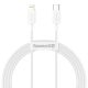 Baseus Superior Series Fast Charging Data Kabel USB-C til Lightning - 20W - 1,5 Meter - Hvid