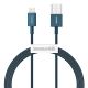 Baseus Superior Series Fast Charging Data Kabel USB til Lightning - 1 Meter - Blå