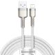 Baseus Cafule Series Metal Kabel USB - Lightning - 2.4 A- 2 Meter - Hvid