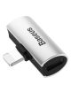 Baseus L46 Adapter Lightning - Lightning/Lightning - Silver