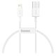 Baseus Superior Series - Lightning Kabel 0,25 meter - Hvid