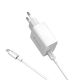 DEVIA Smart Series PD Fast USB-C Oplader med Lightning kabel - PD 20W - 1 Meter - Hvid