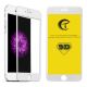 Heldækkende PRO Skærmbeskyttelse i Hærdet Glas (9D) - iPhone 6 Plus / 6S Plus - Hvid