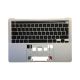 Topcase med Keyboard & Touch Bar (Dansk version) - MacBook Pro A2338 (Original) - Enhed m/ backlight - Silver