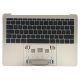 Topcase med Keyboard (Dansk version) - MacBook Pro A1708 (Original) - Enhed m/ backlight - Silver