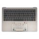 Topcase med Keyboard (Dansk version) - MacBook Pro A1708 (Original) - Enhed m/ backlight - Space Gray