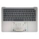Topcase med Keyboard & Touch Bar (Dansk version) - MacBook Pro A1989 (Original) - Enhed m/ backlight - Space Gray