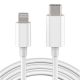 Høj Kvalitets kabel - USB-C til Lightning - 0,5 meter - Hvid