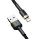 Baseus Cafule Kabel USB til Lightning - 2.4A - 0,5 Meter - Guld, Sort