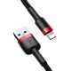 Baseus Cafule - Oplader / Lightning kabel 1 meter - Rød/Sort