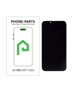 iPhone 13 Pro skærm - inkl. tape - SOFT OLED (PP) - 120 hz
