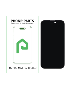 iPhone 15 Pro Max skærm - inkl. tape - HARD OLED 60 Hz (PP)