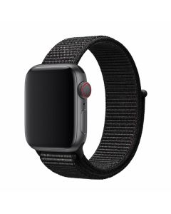 Apple Watch Deluxe Soft-Touch Sportsrem - 42 / 44 / 45 / 49 mm - Sort 