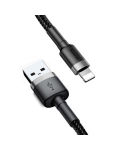 Baseus Cafule Kabel USB til Lightning - 1.5A - 2 Meter - Grå, Sort