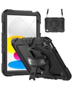 LEMON Roterende Defender Cover - iPad Air 4 & Air 5 / iPad 10 / iPad 11 / iPad Pro 11" - Sort 