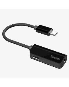 Baseus L32 Adapter Lightning til Lightning/jack - Sort