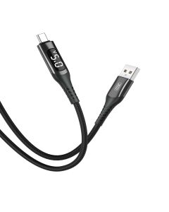 USB - USB-C Kabel - 1 meter - Sort (XO - NB162)