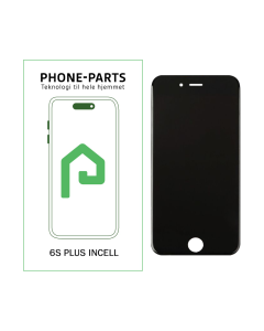 iPhone 6S Plus skærm - inkl. tape - Premium Incell LCD (PP) - Sort