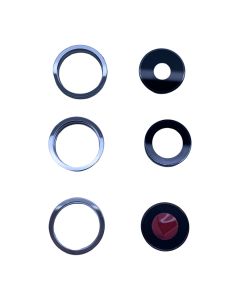 iPhone 14 Pro Max - Linse Holder & Glas Linse - Hvid (Original) 