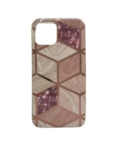 Geometri Cover - iPhone 13 Pro - Lyserød