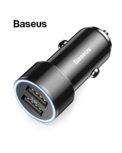 Biloplader - Baseus Small Screw Dual-USB 3.4A