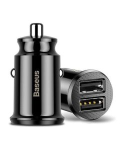 Baseus Car Charger 2x USB - 3.1A - Sort