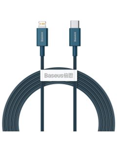 Baseus Superior Series Fast Charging Data Kabel USB-C til Lightning - 20W - 2 Meter - Blå