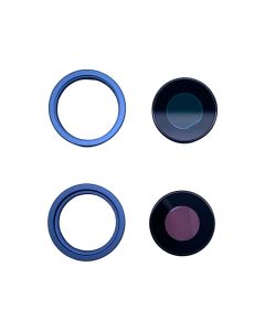 iPhone 14 Plus - Linse Holder & Glas Linse - Blå (Original) 