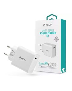 DEVIA Smart series USB-C Oplader - PD 20W - Hvid